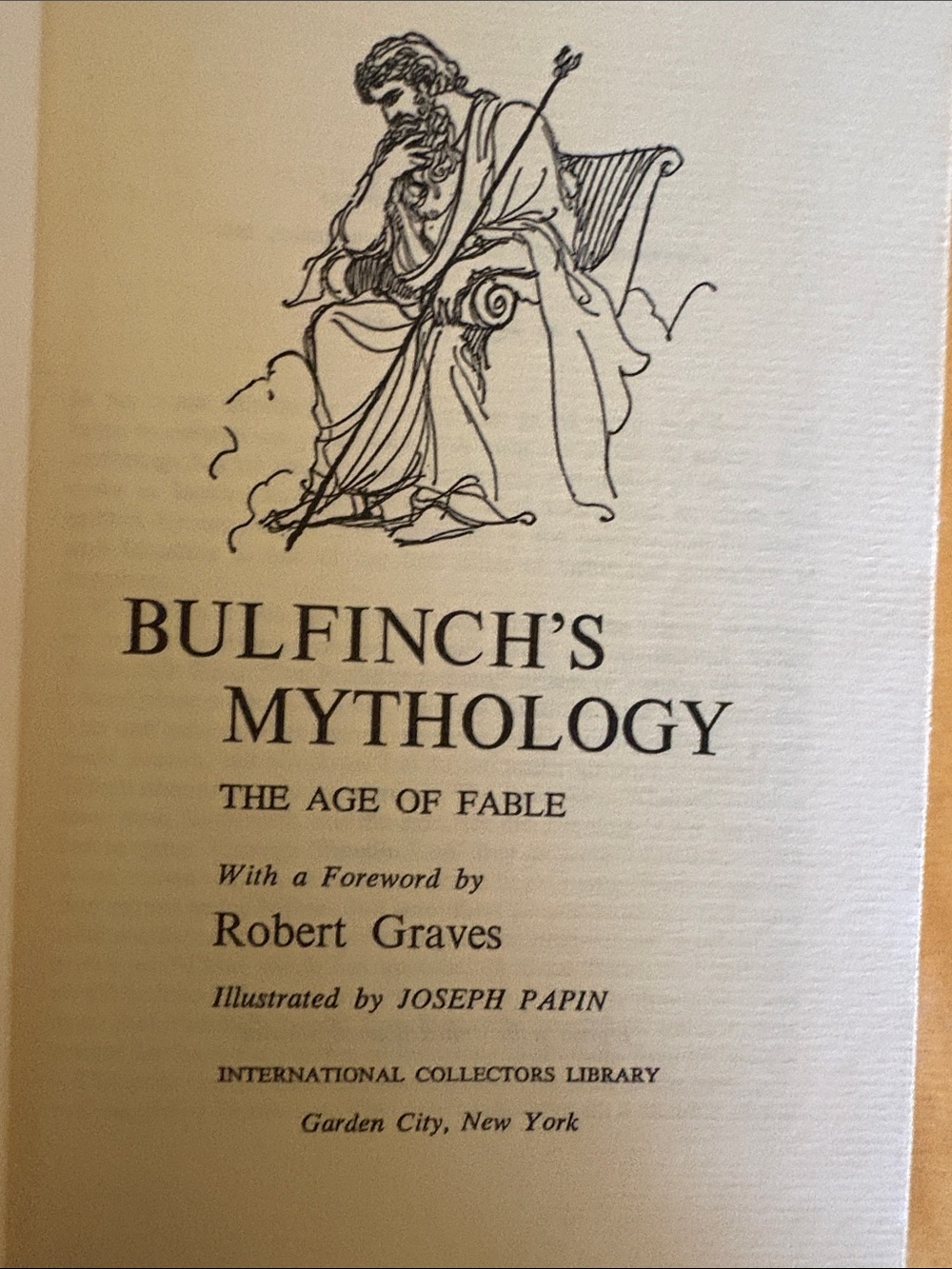 Bulfinch’s Mythology The Age of Fable